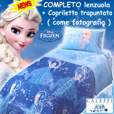 Set lenzuola di elsa 3 pezzi 1 piazza