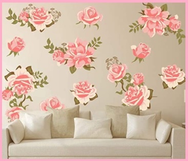 Adesivi Murali Fiori Rosa