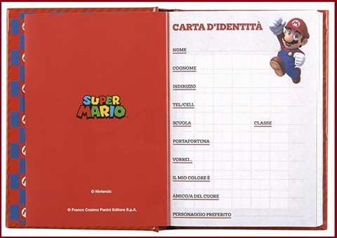 Diario Per La Scuola Di Super Mario