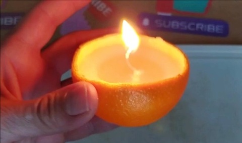 Cera puoi creare delle candele fai da te profumate arancia