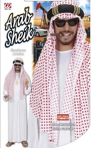 Vestito Di Carnevale Sheicco Arabo Bianco