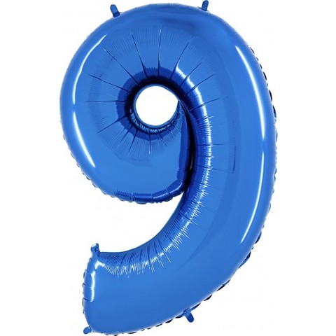 Palloncino A Dorma Di Numero 9 Blu