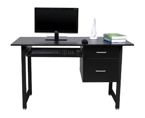 Scrivania nera per ufficio computer desk