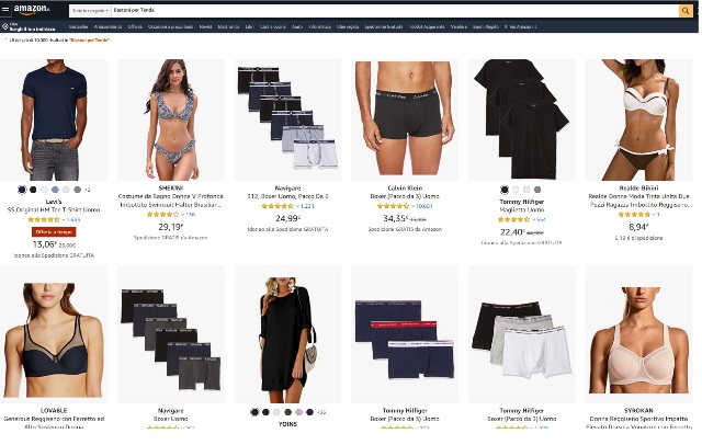 Amazon intimo