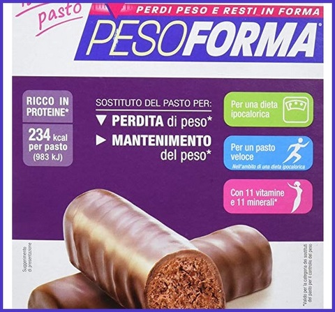 Barrette pesoforma cioccolato