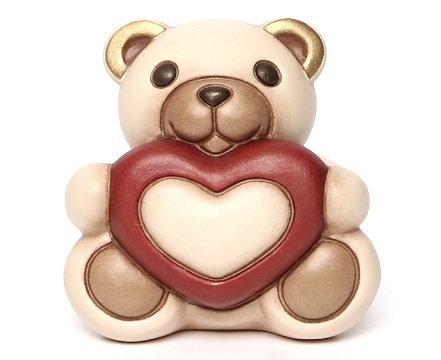 Statuetta In Ceramica Della Thun Teddy Maxi