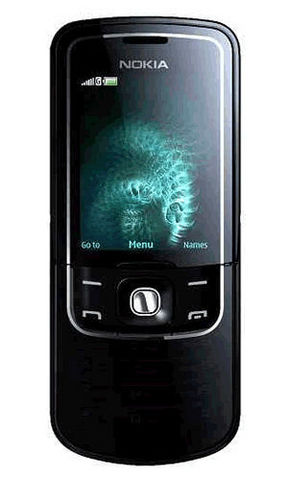 Nokia 8600 Luna Gprs Con Cover Lucida In Vetro Nero Eu