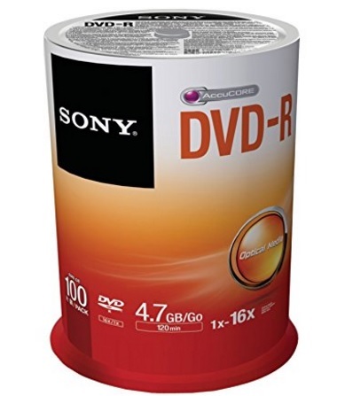 Dvd-r Vergini Della Sony 4,7 Di Spazio Gb