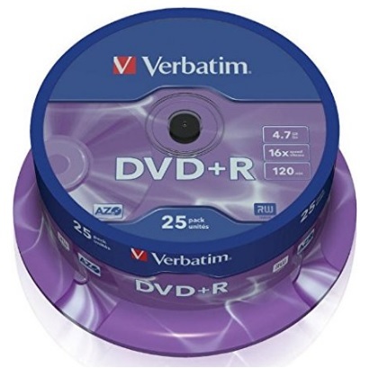 Dvd Verbatim Confezione Da 25 Da 4.7 Gb