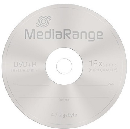 Dvd R Vergini Mediarange 4,7 Gb