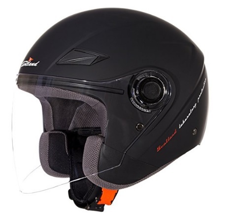 Casco Con Visiera Unisex Classico Nero Opaco