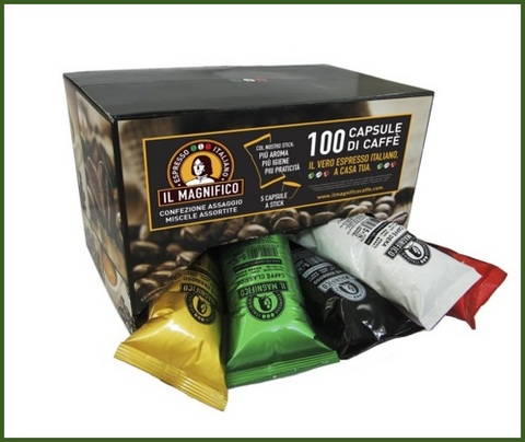 100 capsule nespresso gusti assortiti