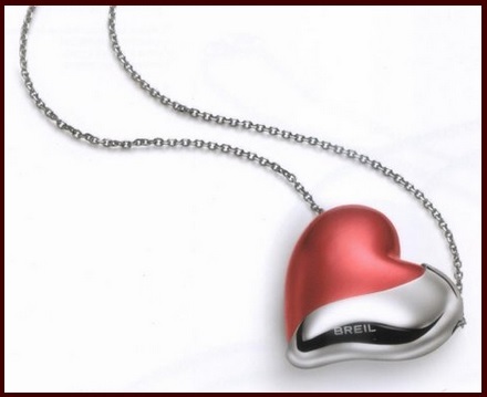 Collana Con Pendente A Forma Di Cuore Breil