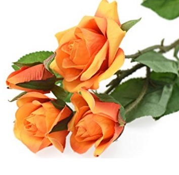 Bouquet completo arancione rose