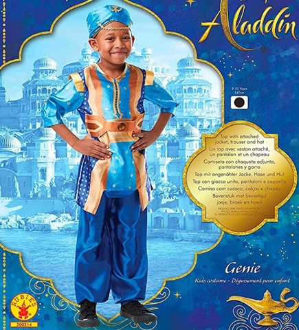 GENIO DELLA LAMPADA - ALLADIN DISNEY - COSTUME CARNEVALE E FESTE A TEMA -  Moda Maino