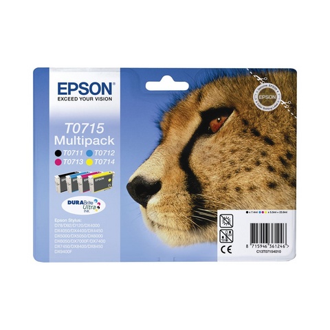 Multipack 4 cartucce epson t0715