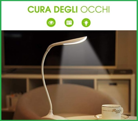 Lampada con clip led ricaricabile