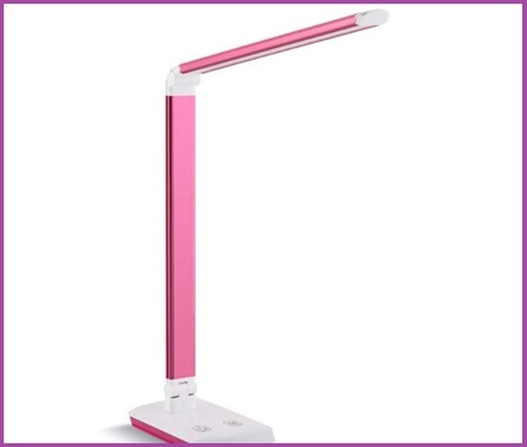 Lampada rosa da lettura portatile