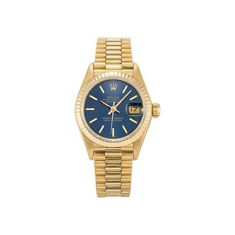 Rolex " Lady - Datejust  " Ref. 69178 In Oro Giallo Blu