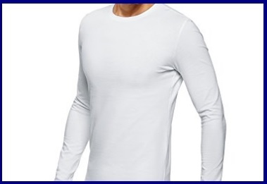 T-shirt manica lunga uomo cotone