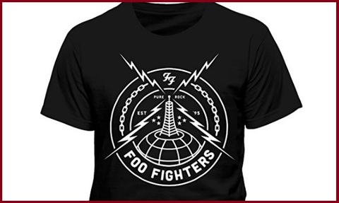 T shirt foo fighters black strike