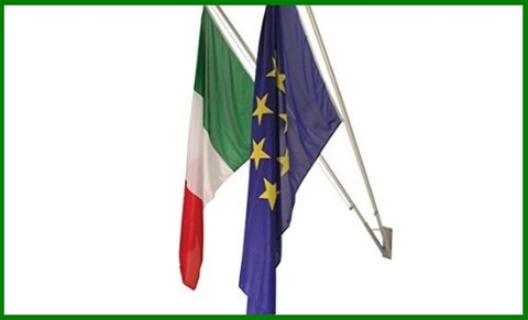 Bandiera italiana Bandiera Italia tricolore 100X150 con asola per asta  NAZIONALE